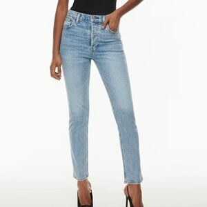 Aritzia Denim Forum Yoko High Rise Slim High Rise Denim Jeans Size 27 | 26L